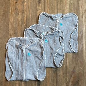 Love to Dream Cotton Swaddle Arms Up Sleep Sack Gray Size M Set of 3